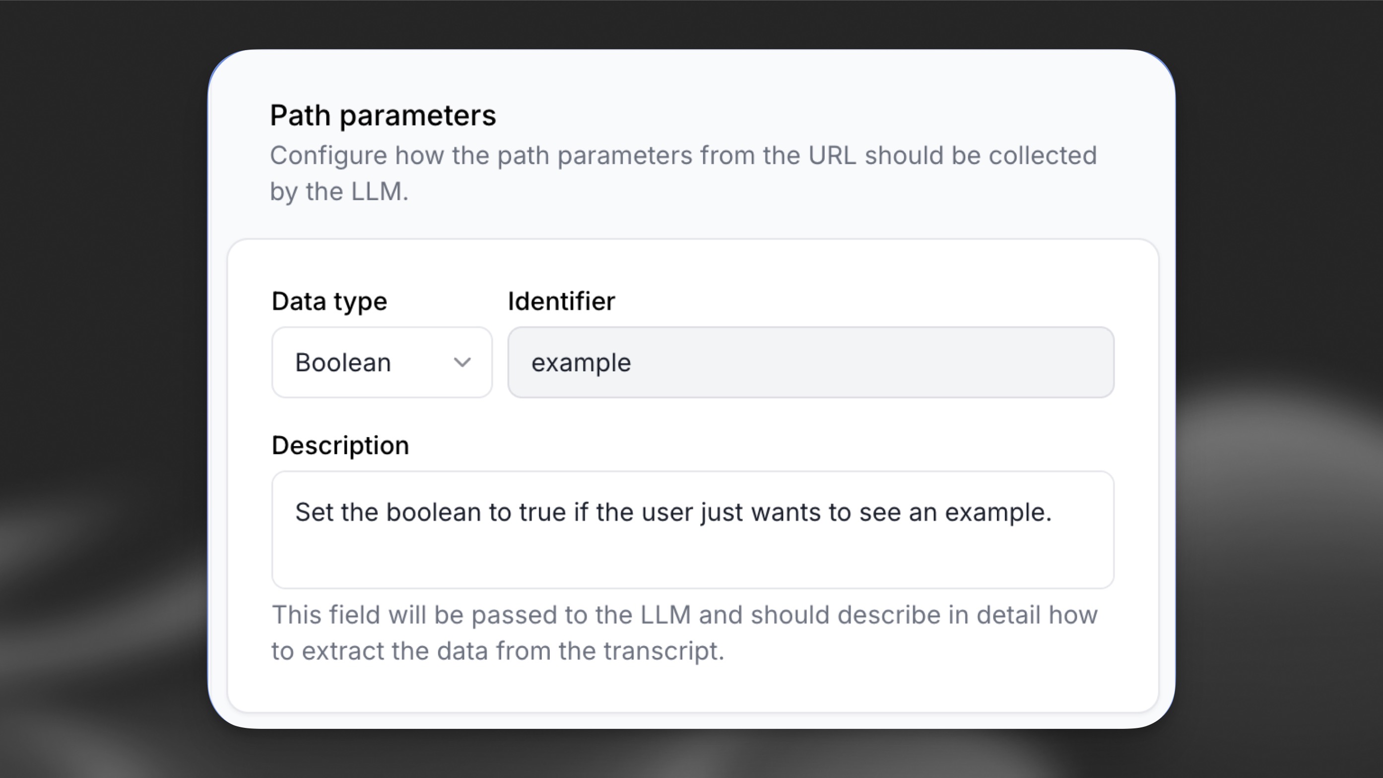 Path parameters