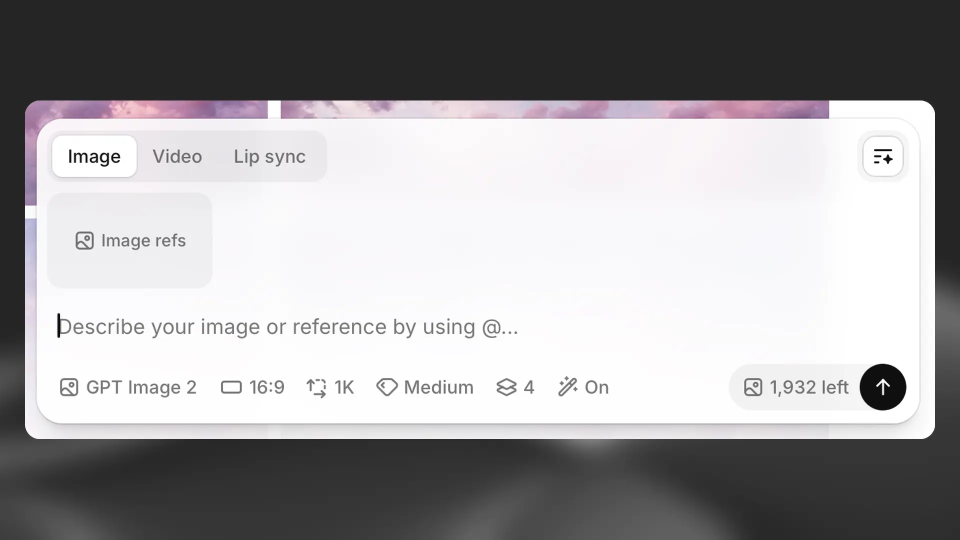 Video prompt interface